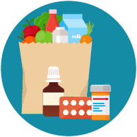Prescription medicines and groceries